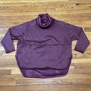 The North Face Sweatshirt Womens Size Large-XL Purple Cowl Neck Relaxed Fit